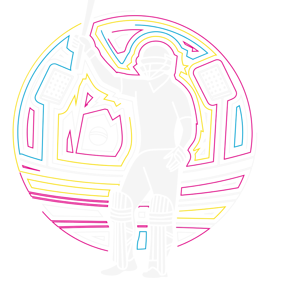 Cricket player banner